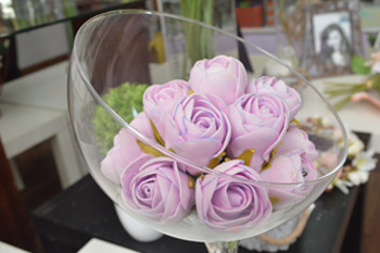rosas-violetas Flores artificiales